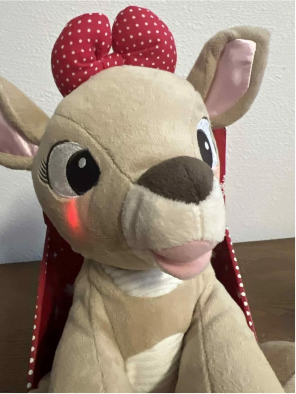Rudolph Clarice Musical Light-Up Plush Kids Preferred NIB Works Holiday Xmas